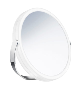Smedbo Outline Living Reise-/Kosmetikspiegel, weiß, 18 cm Durchmesser