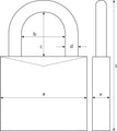 ABUS 64 TITALIUM™ Silber