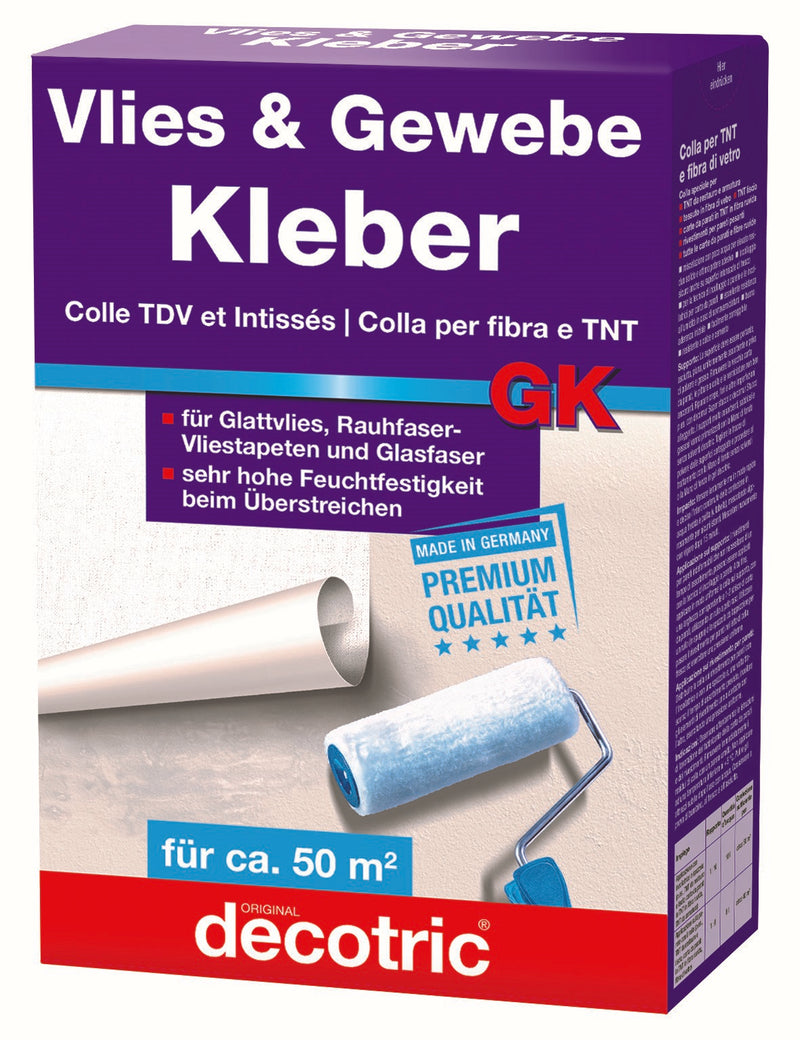 DECOTRIC Glasgewebe- u. Vliestapetenkleber, Gewebekleber, 1 kg