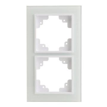 UNITEC Melbourne Serie 706 Abdeckrahmen 2-fach aus Echtglas