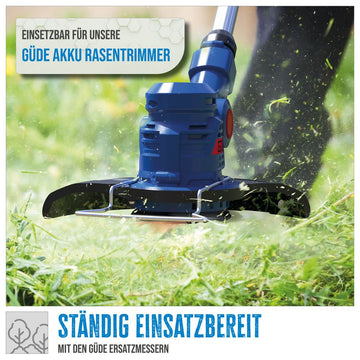 Güde Ersatzmesser-Set für Rasentrimmer RT 18-201-05, 20 Stück