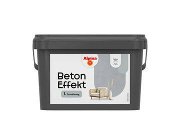 ALPINA Effekt Farben Beton Effekt Grundierung, 2,5 l Eimer