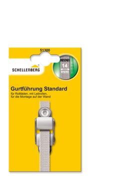 Schellenberg Gurtführung STANDARD MINI, weiß, mit zwei Leitrollen