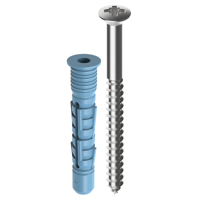 TOX Allzweckdübel Aqua Stop Pro 8x50 mm, für Schrauben- & Dübel-Set, 2 Stück