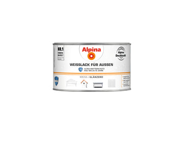 Alpina Weißlack für außen glänzend weiß