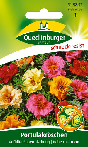 QUEDLINBURGER SAATGUT Portulakröschen, gefüllte Mischung PG 3, bunt