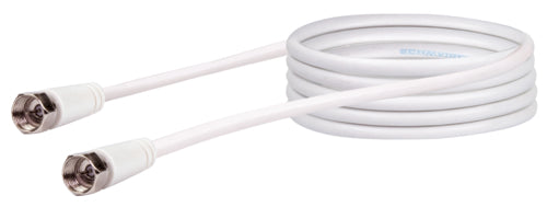 Schwaiger SAT-Verbindungskabel 90 dB weiß RG6-U gold