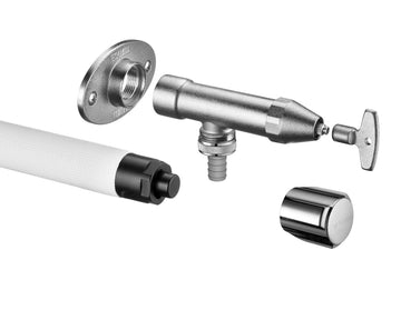 SCHELL POLAR II Außenwandventil-Set 1/2" (12,7 mm) metallisch