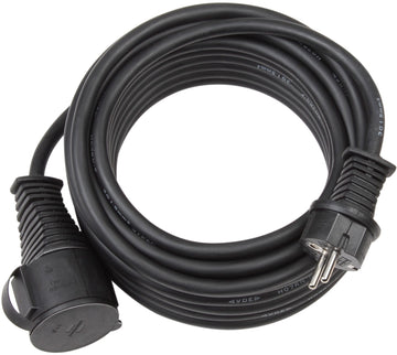 brennenstuhl Baustellen-Verlängerungskabel H07RN-F 3G1,5 schwarz, 10 m