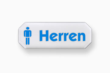 CONMETALL 3D Hinweisschild Herren, Karton 10 Stk