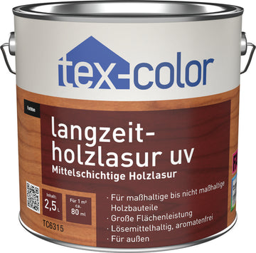 MEFFERT LANGZEIT-HOLZLASUR UV Nußbaum TEXCOLOR TC6315, 5 l