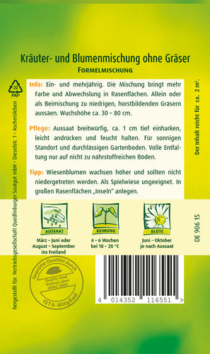 QUEDLINBURGER Saatgut Kräuter- und Blumenmischung PG 4