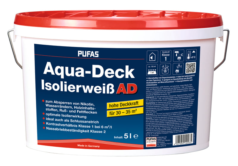 Pufas Aqua-Deck Isolierweiß Isolierfarbe