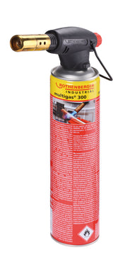 ROTHENBERGER Euroset Piezo Lötlampe mit Piezo-Zündung und Multigas 300 Kartusche
