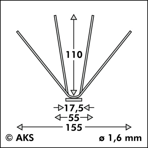 PRIMA Vogelabwehrspikes QUATTRO lite Edelstahl, Länge 100 cm