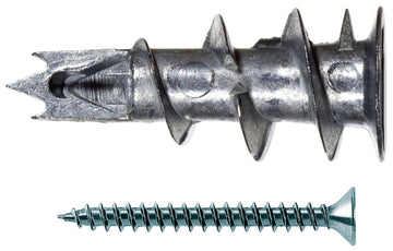 fischer GKM S K Gipskartondübel Metall mit Rand, kurz (6 Stück)