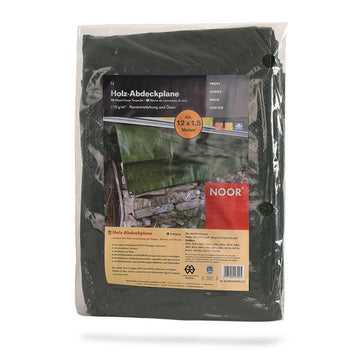 NOOR Holz-Abdeckplane 210 g/m², 12 x 1,5 m, grün