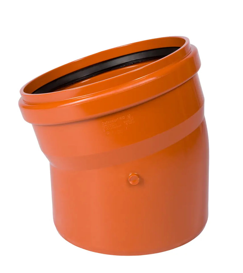 Ostendorf KGB Bogen DN 315, aus PVC, orangebraun (DIN EN 1401-1)