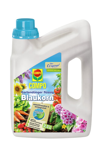 COMPO Blaukorn flüssig (Gartendünger) EREG, 2,5 l