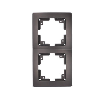 Inter-Union Monaco Abdeckrahmen 2-fach anthrazit, Unterputz Rahmen