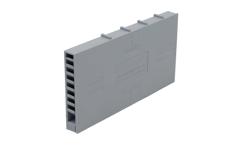 H & R Stoßfugenlüfter silbergrau (ca. RAL 7001) – Ganzformat