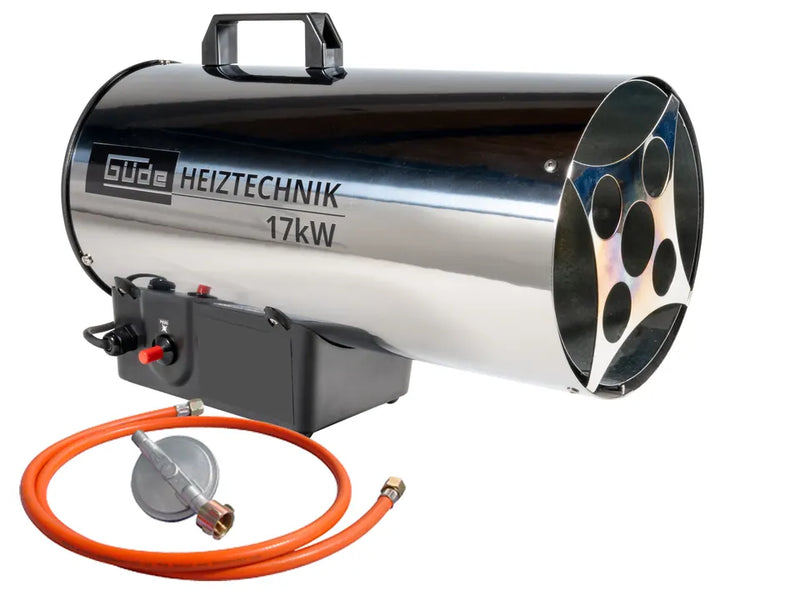 Güde Gas-Heizgebläse GGH 17 INOX, silber, Edelstahl, 475 x 215 x 325 mm