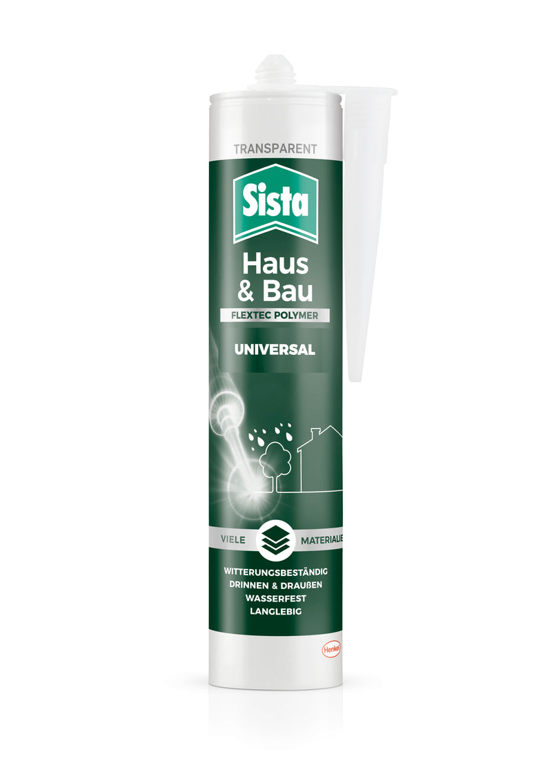 Sista Haus Universal Polyurethandichtstoff transparent, 280 ml Indoor & Outdoor