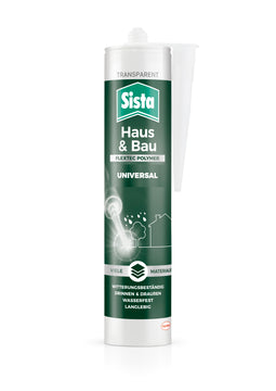 Sista Haus Universal Polyurethandichtstoff transparent, 280 ml Indoor & Outdoor