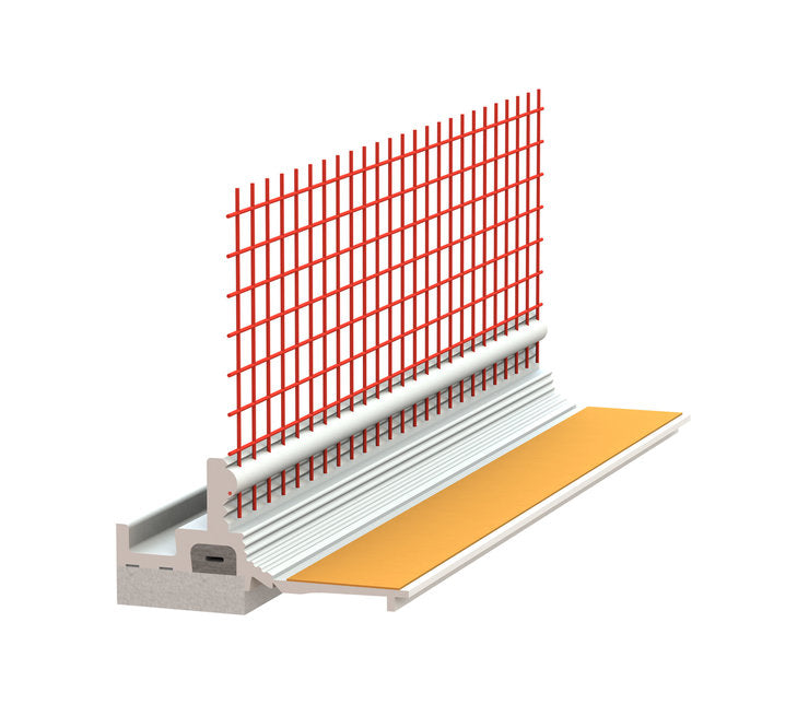 BAUMIT Anputzleiste 3D PRO 2,4 m mit Hohlkammer-Rundschnur