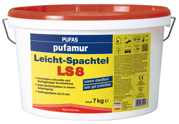 Pufas Pufamur Leichtspachtel LS 8, weiß – 7-kg Eimer
