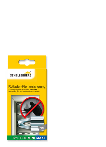 Schellenberg Rollladen-Klemmsicherung MINI/MAXI, 2 Stück, Stahl