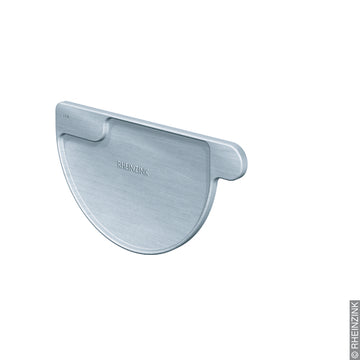 Rheinzink Rinnenboden steckbar links VBP blaugrau, 333 mm