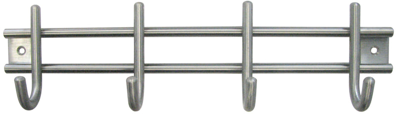 HSI Garderobenleiste Edelstahl, 4 Haken