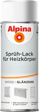ALPINA Sprühlack Heizkörperlack glänzend weiß 0,4 l Dose