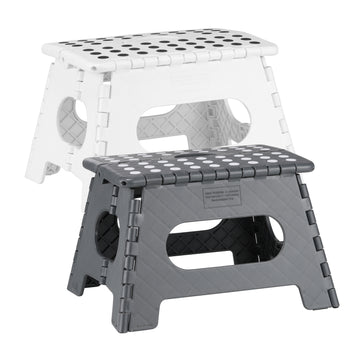 Haushalt International Klapphocker aus Kunststoff, 35x28x22 cm, farbig sortiert
