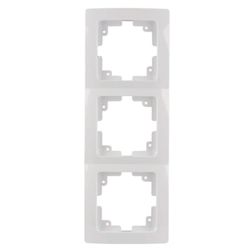 UNITEC Abdeckrahmen 3-fach ultraweiß Monaco Serie 102