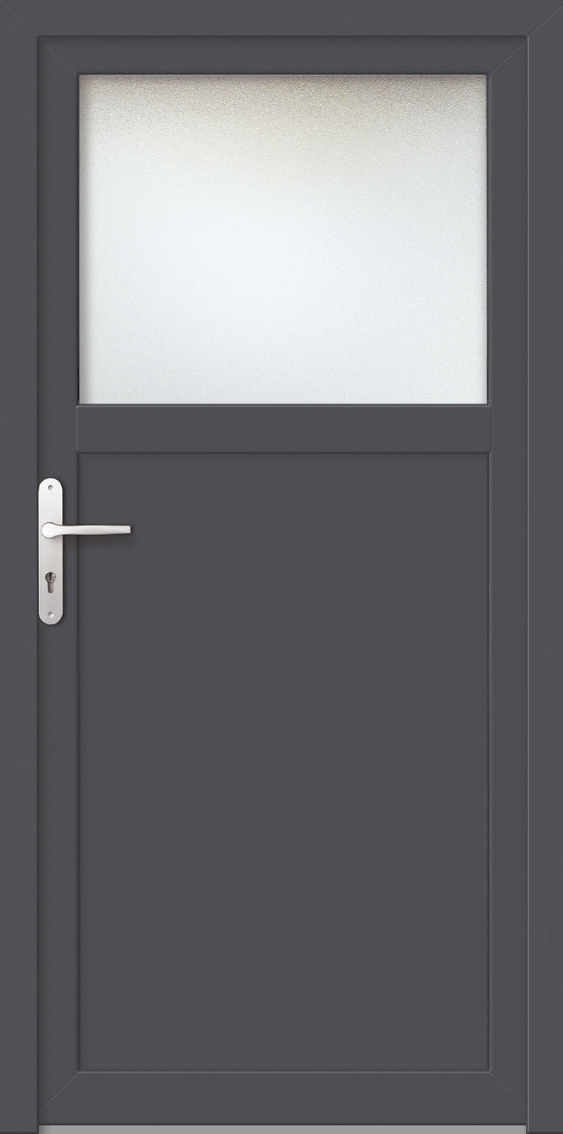 EUROBAUSTOFF Nebeneingangstür ProM01 w/ti weiß 2000x980 mm rechts, ohne Drücker