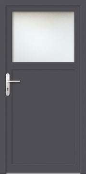 EUROBAUSTOFF Nebeneingangstür ProM01 w/ti weiß 2000x980 mm, ohne Drücker