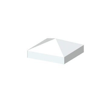 TraumGarten Longlife Pfostenkappe für 80×80 mm Pfosten, weiß