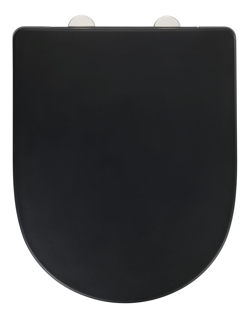 WENKO Exclusive Nr. 3 WC-Sitz schwarz matt aus Duroplast