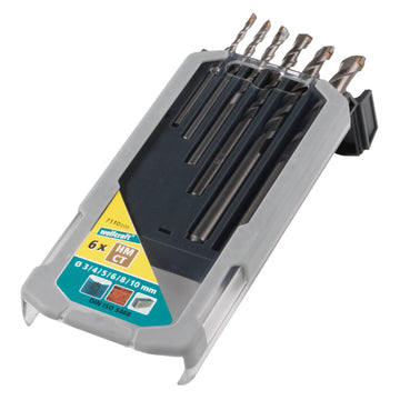 Wolfcraft Betonbohrer HM-Spezial im Set, Ø 3–10 mm, 6-teilig