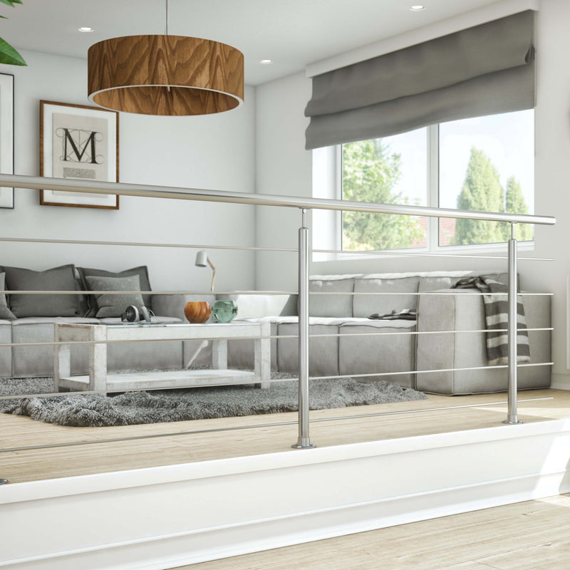 DOLLE PS 500 Geländerset Edelstahl V2A, 1,5 m für Bodenmontage
