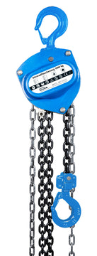 Güde Stirnradflaschenzug 1000 kg, manuell, blau/schwarz mit 3 m Seillänge