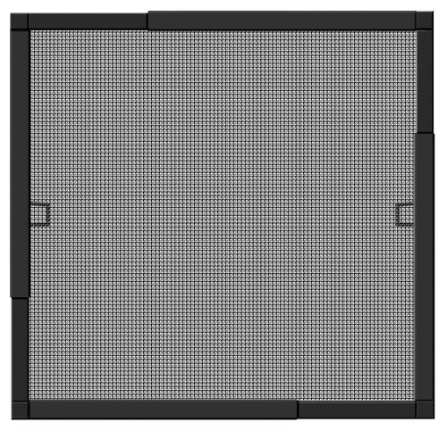 Schellenberg Insektenschutzgitter TELESCOPE anthrazit, für Fenster (bis 140x150 cm)