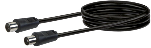 SCHWAIGER Antennenkabel 75 dB, 2-fach geschirmt, 1,5 m schwarz