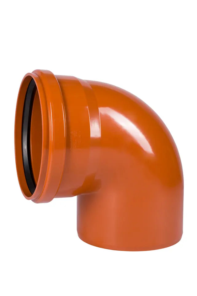 Ostendorf KGB Bogen DN 315, aus PVC, orangebraun (DIN EN 1401-1)
