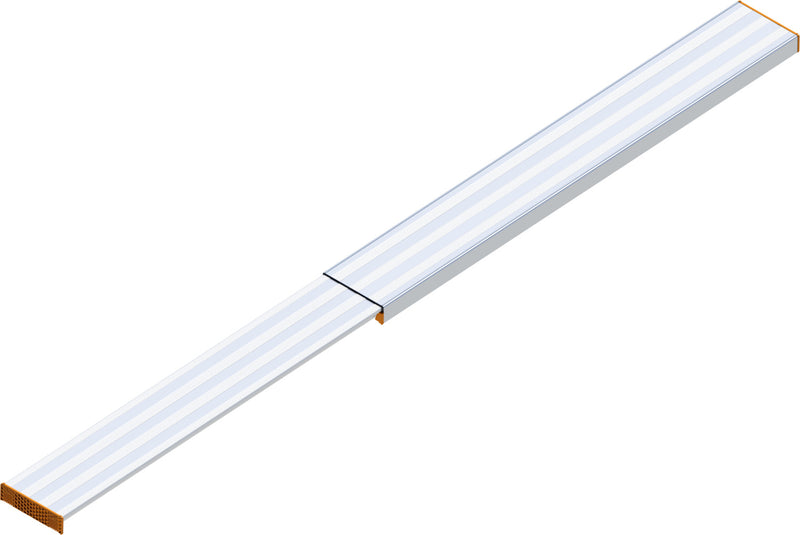 Layher Alu Telesteg ausziehbar für Aluminiumtritte, 227 cm Länge