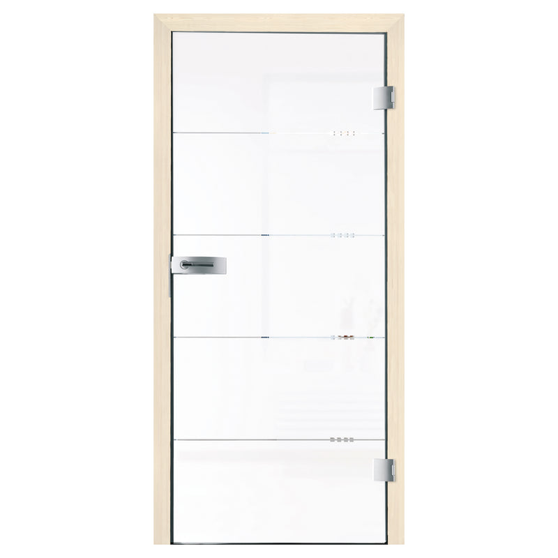 GGT Bellini ESG Ganzglastür klar, Motiv mattiert 834 x 1972 x 8 mm