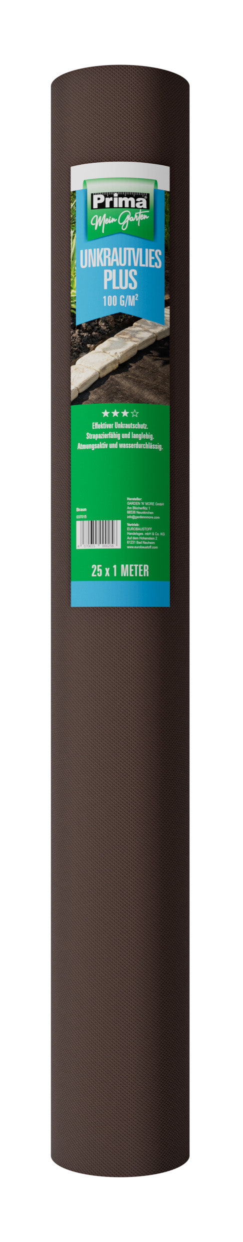PRIMA Plus Unkrautvlies 100 g/m² braun, (100)