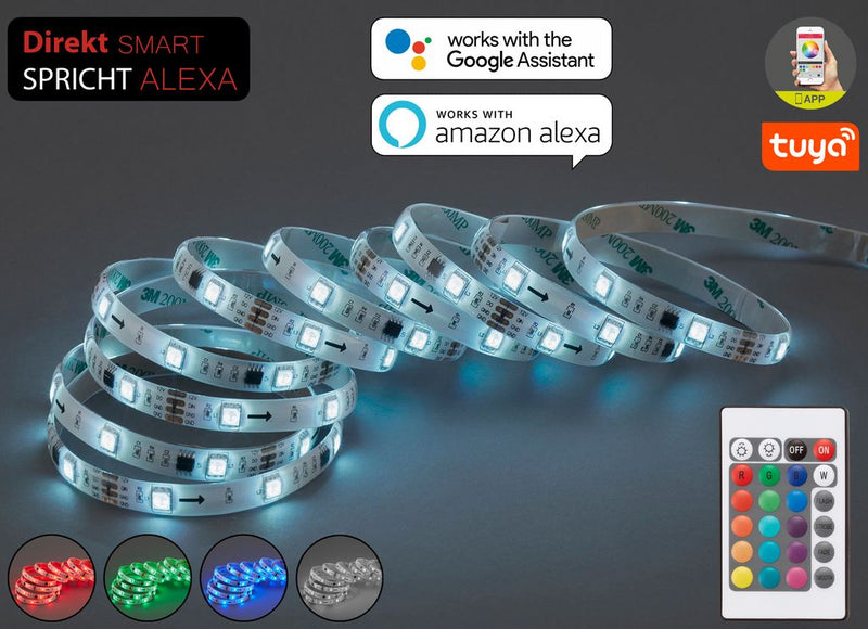 BRILONER LED Flexband WiFi RGB, Lichtband mit 150× RGB-LEDs